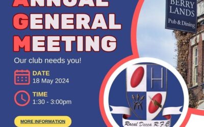 AGM 2024 – 18th May 2024 – The Berrylands Pub 1:30pm